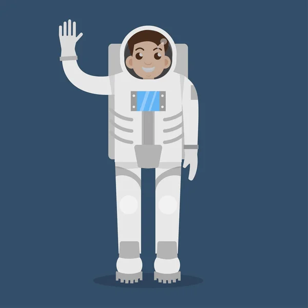 Karikatür astronot simgesi — Stok Vektör