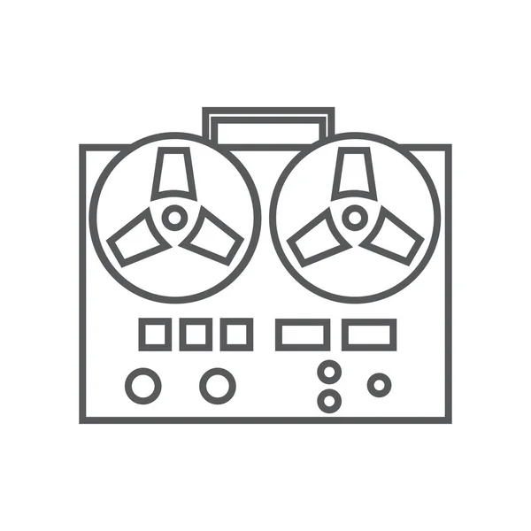 Retro bandspelare ikonen — Stock vektor
