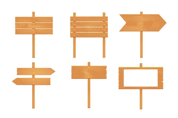 套的木制招牌 — 图库矢量图片