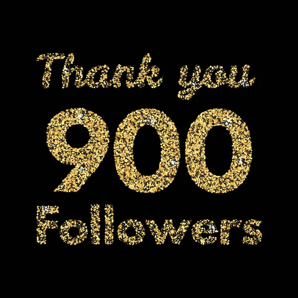 Obrigado 900 banner seguidores — Vetor de Stock