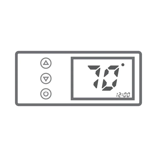 Electronic thermostat icon — Stock Vector