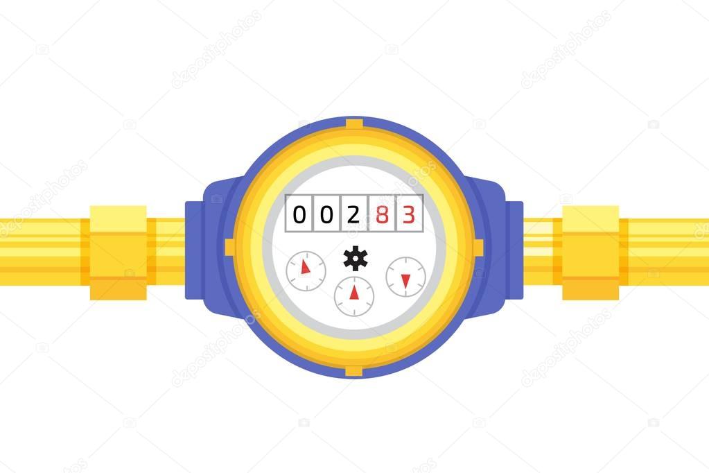 Analog water meter icon — Stock Vector © AnSim #161671686