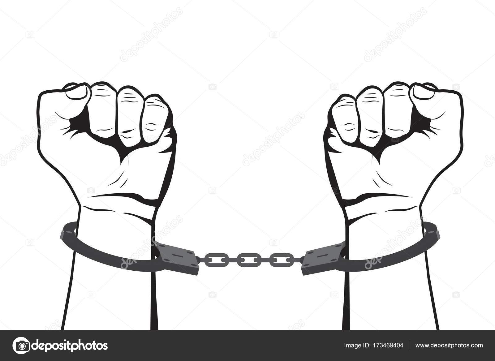 Manos encadenadas imágenes de stock de arte vectorial | Depositphotos Manos encadenadas imágenes de stock de arte vectorial | Depositphotos