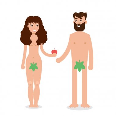 Adem ve Havva çizgi film karakterleri