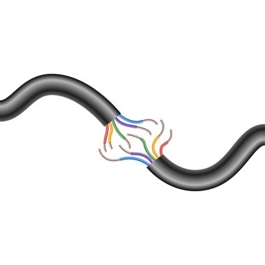 Beş çekirdekli elektrik kablo ara 