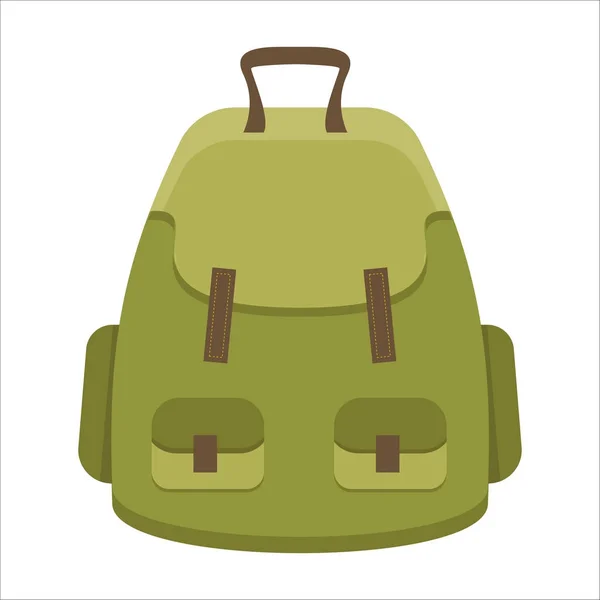 Mochila turística o bolso de excursión — Vector de stock