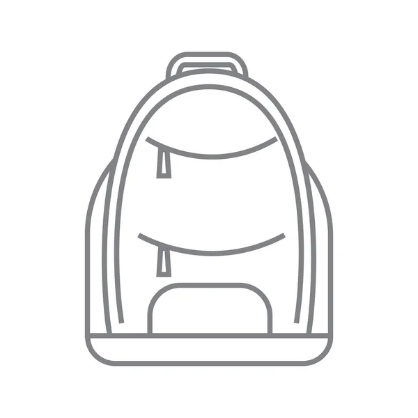 Ikona liniowej plecakowych — Wektor stockowy