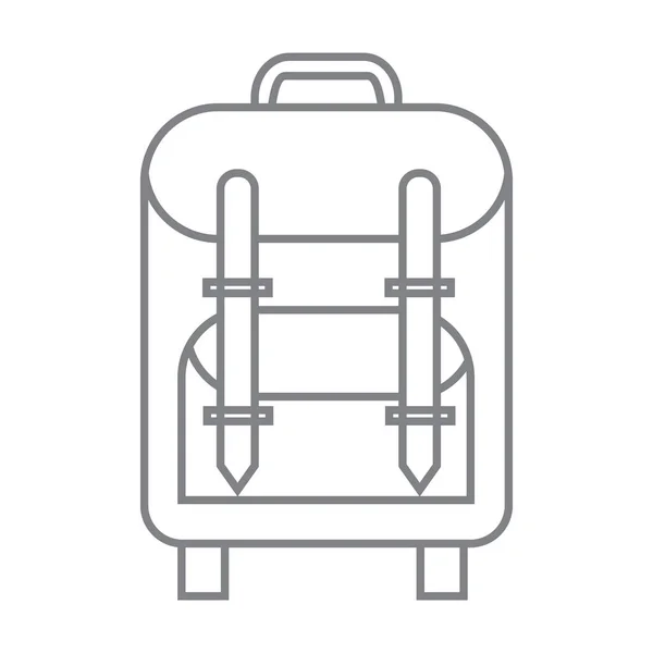 Sırt çantası doğrusal simgesi — Stok Vektör