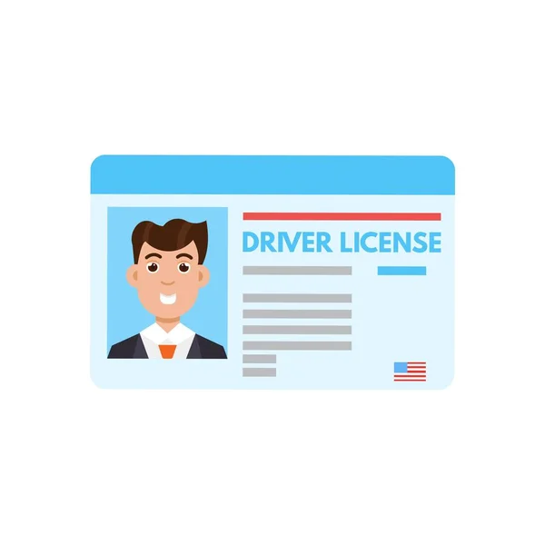 Licence ovladače auto — Stockový vektor