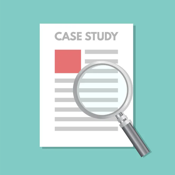 Case study concept — Stockvector