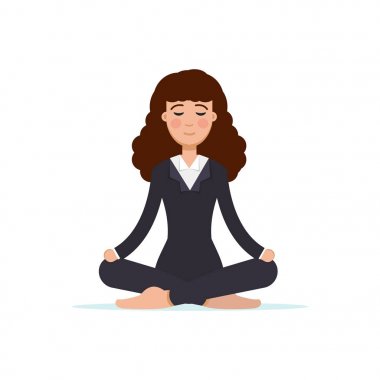 Meditasyon ofis çalışanı 