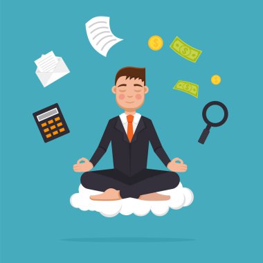 Meditasyon ofis çalışanı 