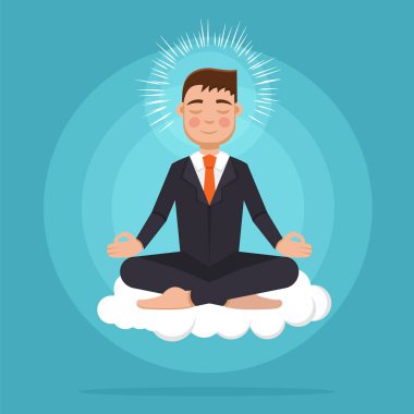 Meditasyon ofis çalışanı 
