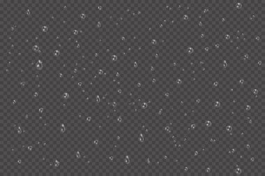 Camda su yağmur damlaları