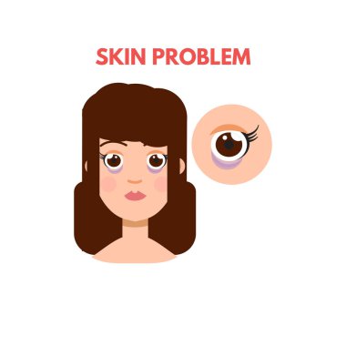 Cilt sorunu olan kadın 