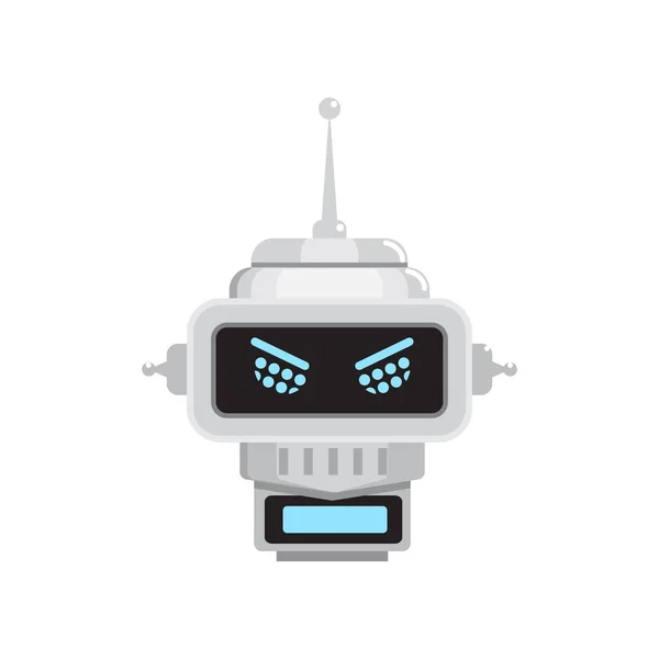 Robot emoción plana icono — Archivo Imágenes Vectoriales
