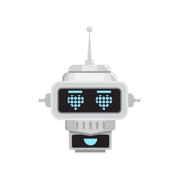 Robot emoción plana icono — Archivo Imágenes Vectoriales