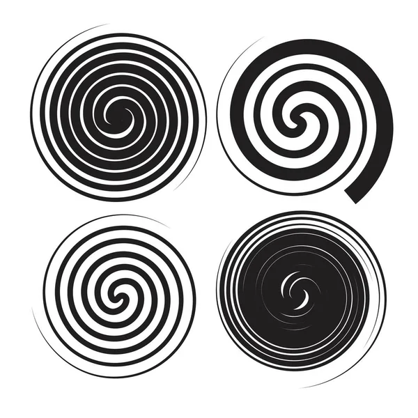 Velocidad espiral y conjunto de remolino — Archivo Imágenes Vectoriales