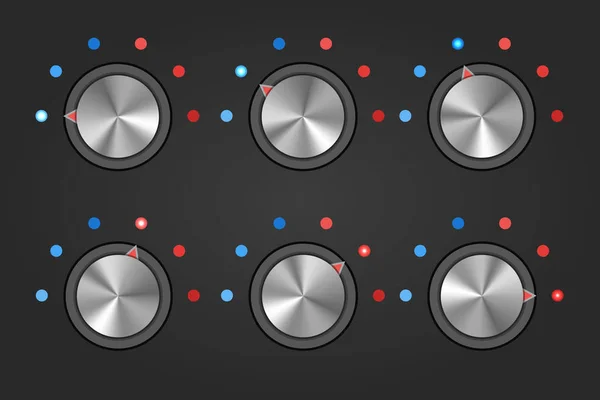 Bouton de température interrupteurs — Image vectorielle