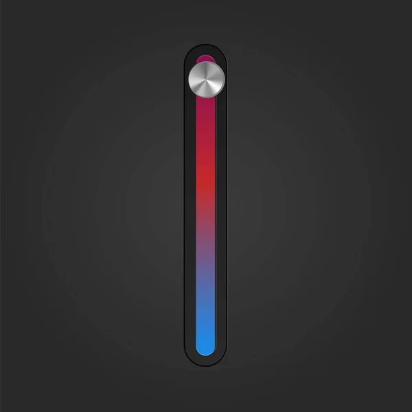 Interruptor de botón de temperatura — Vector de stock