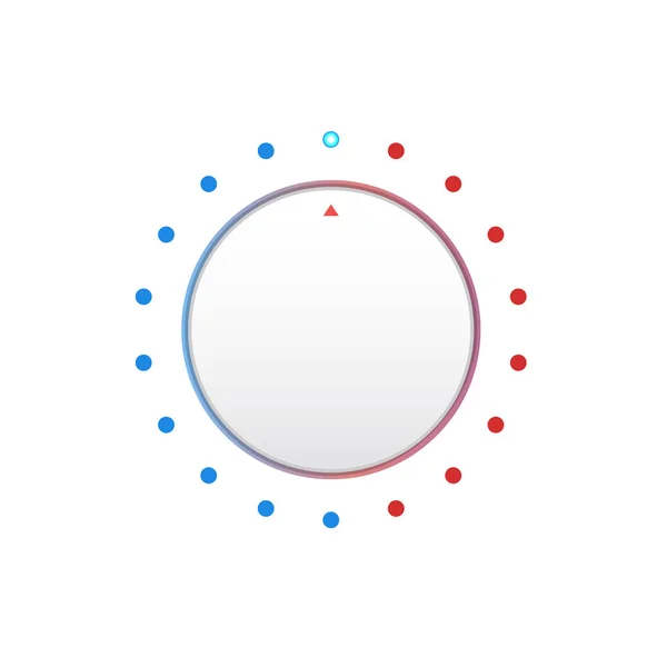 Interruttore manopola pulsante di temperatura — Vettoriale Stock