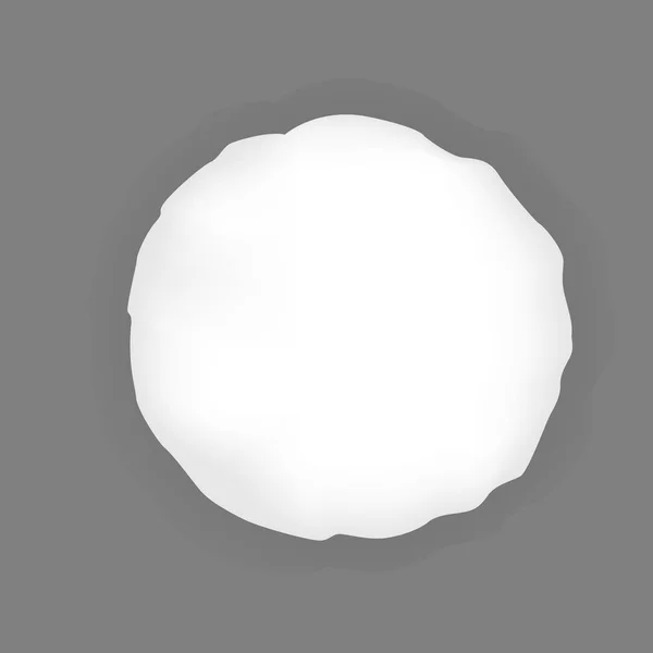 Quarto Realista Travesseiro Branco Ilustração Vetorial — Vetor de Stock