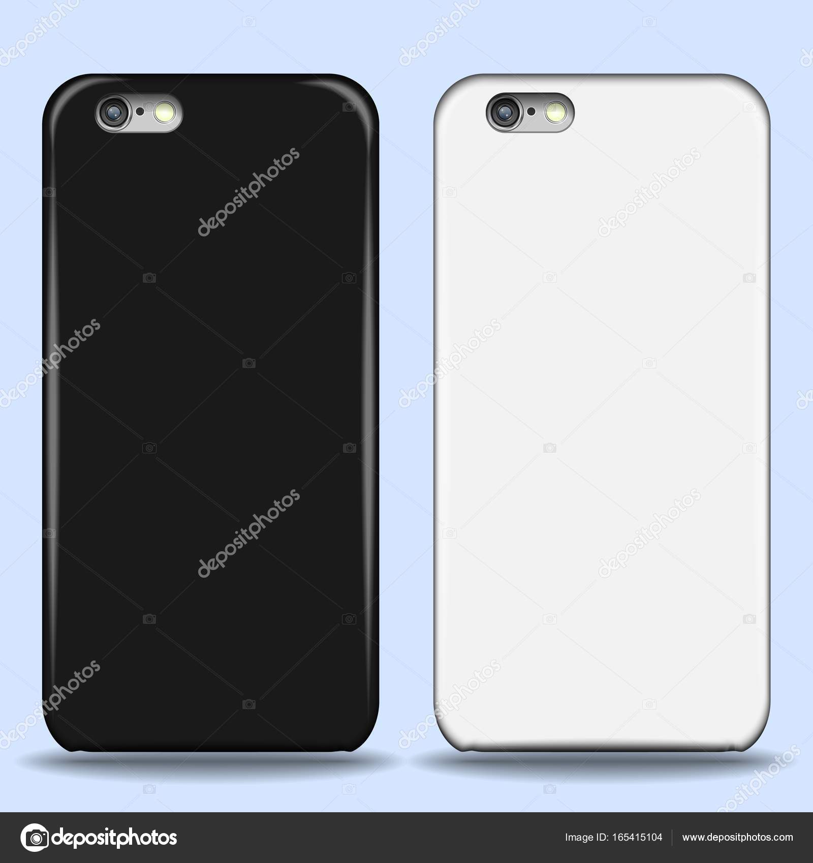 Set Di Coperchi Per Smartphone Con Luci E Ombre Mockup Per