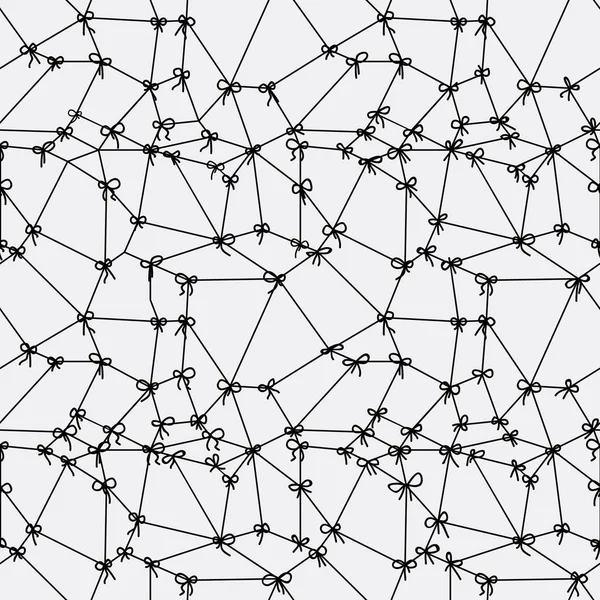Textura sem costura de malha de renda preta com pequenos arcos . —  Vetores de Stock