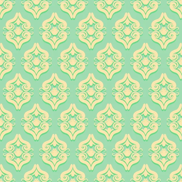 Patrón inconsútil vintage en estilo victoriano . — Vector de stock