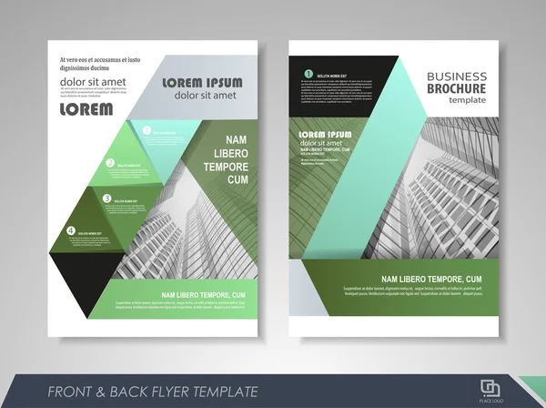 Desenho de brochura empresarial —  Vetores de Stock