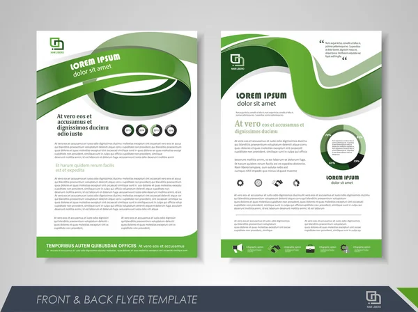 Flyer ontwerp lay-out — Stockvector