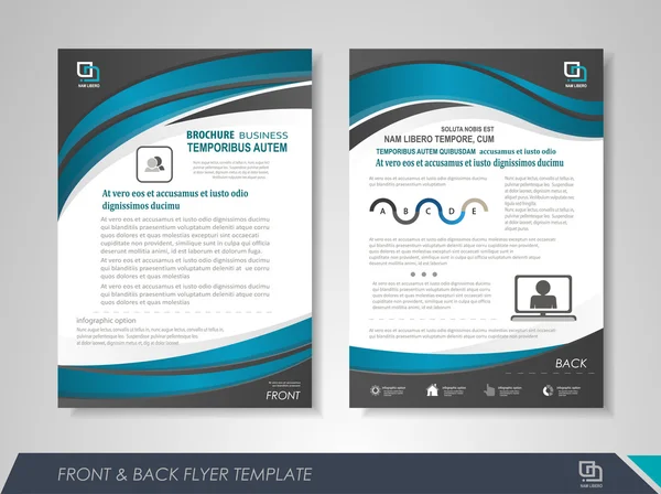 Presentatie flyer concept — Stockvector