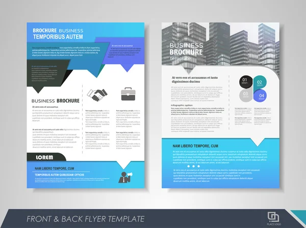 Layout de folheto de negócios —  Vetores de Stock