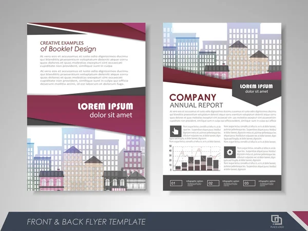 Modelo de Design de Layout de Brochura —  Vetores de Stock
