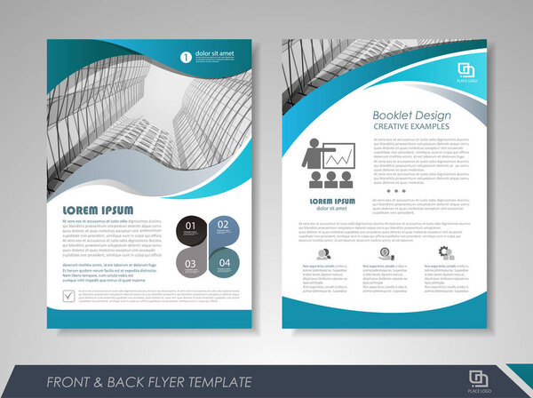 Folleto empresarial Informe anual — Vector de stock