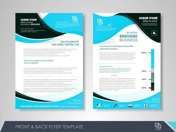 Modelo de design de brochura de negócios —  Vetores de Stock