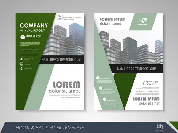 Flyer lay-out business — Stockvector