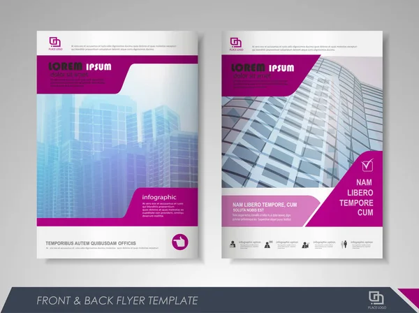 Brochure ontwerp sjabloon — Stockvector