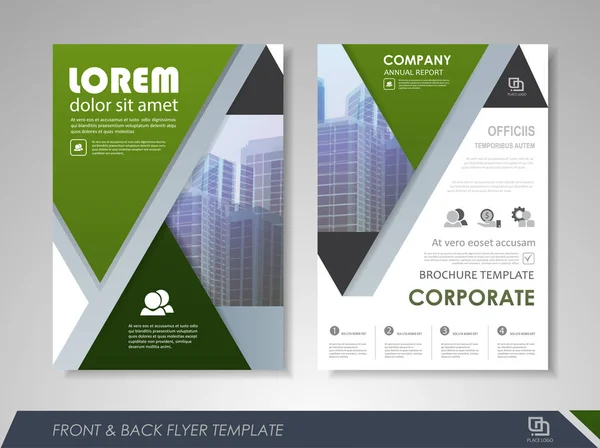 Modelos de brochura empresarial e empresarial —  Vetores de Stock