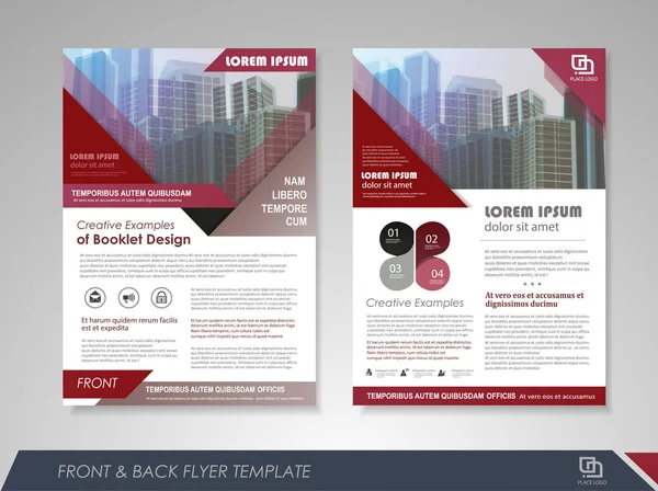 Brochure e volantini modello di design — Vettoriale Stock