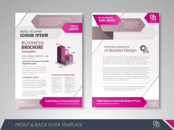 Flyer lay-out business — Stockvector