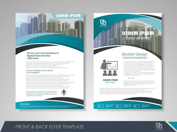 Brochure layout design template — Stock Vector