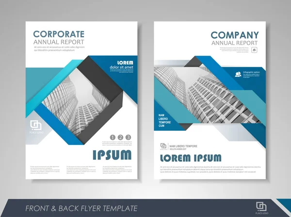 Brochure lay-out ontwerpsjabloon — Stockvector