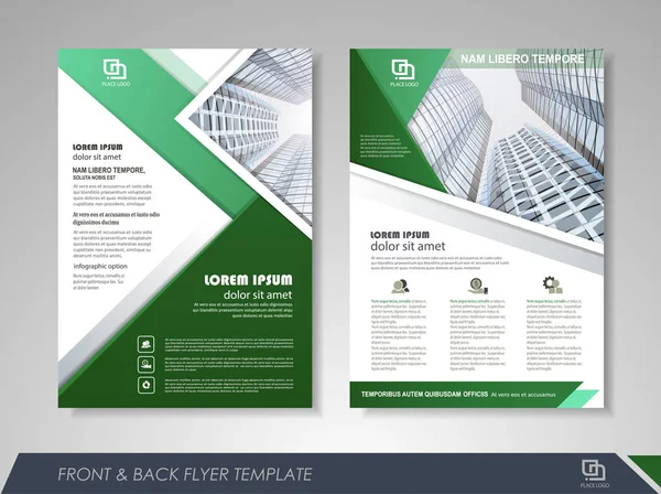 Modelo de design de brochura de negócios —  Vetores de Stock