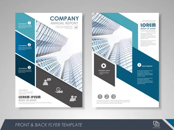 Corporate en zakelijke brochure sjablonen — Stockvector
