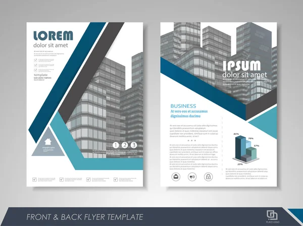 Zakelijke brochure ontwerpsjabloon — Stockvector