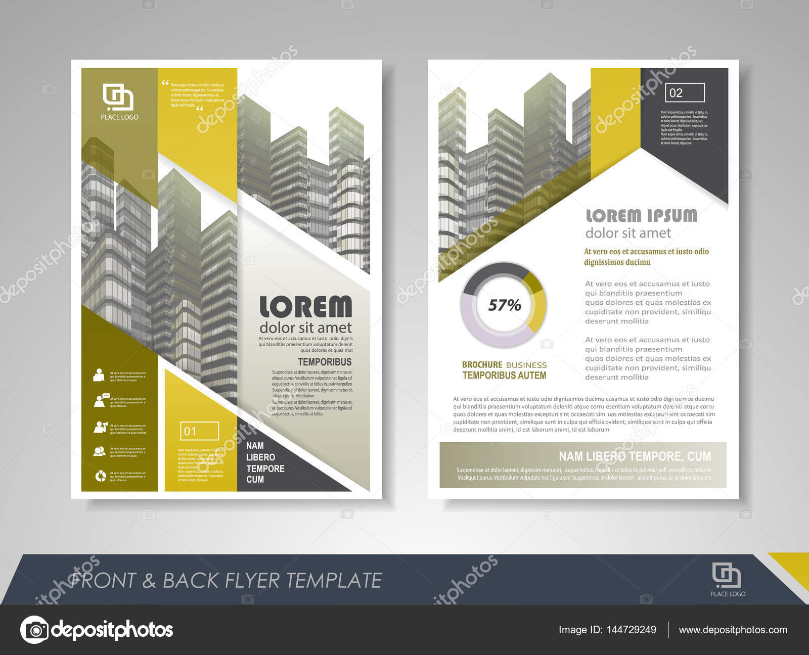 Brochure Layout Design Template Stock Vector C Stekloduv