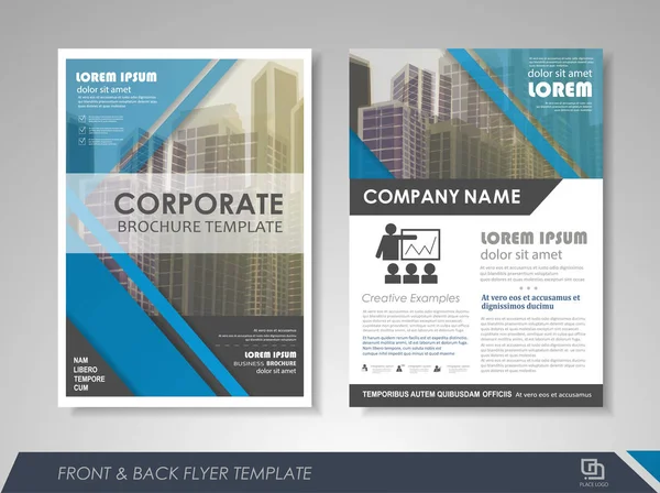 Дизайн обложки бизнес-брошюры — стоковый вектор