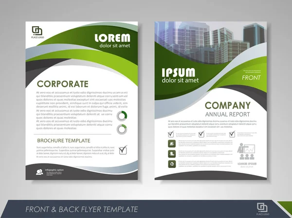 Modèle d'identité d'entreprise brochure — Image vectorielle