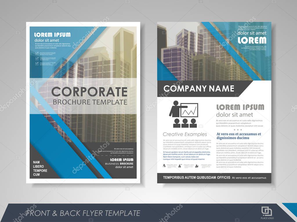 Business brochure cover design